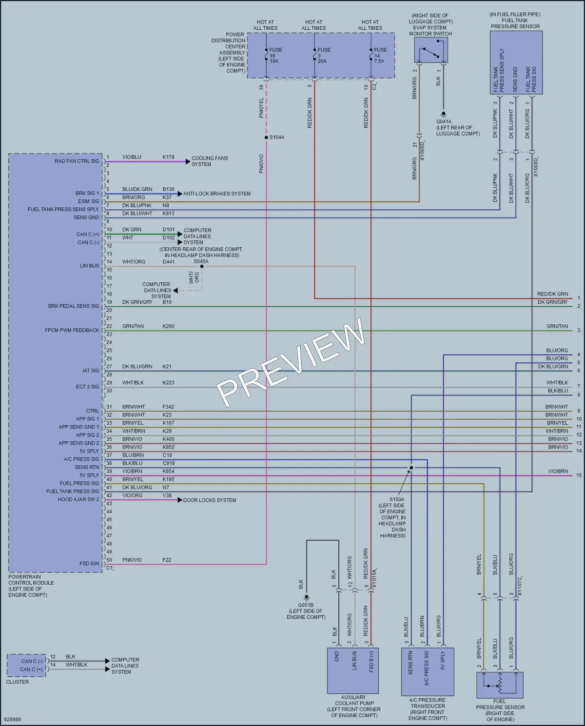 2023 Dodge Hornet Engine Performance wiring diagram preview