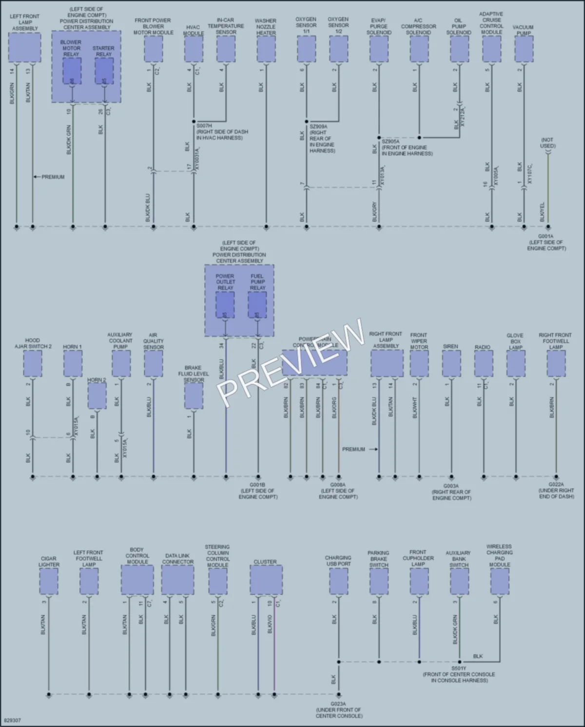 2023 Dodge HornetPlugIn Ground Distribution wiring diagram preview