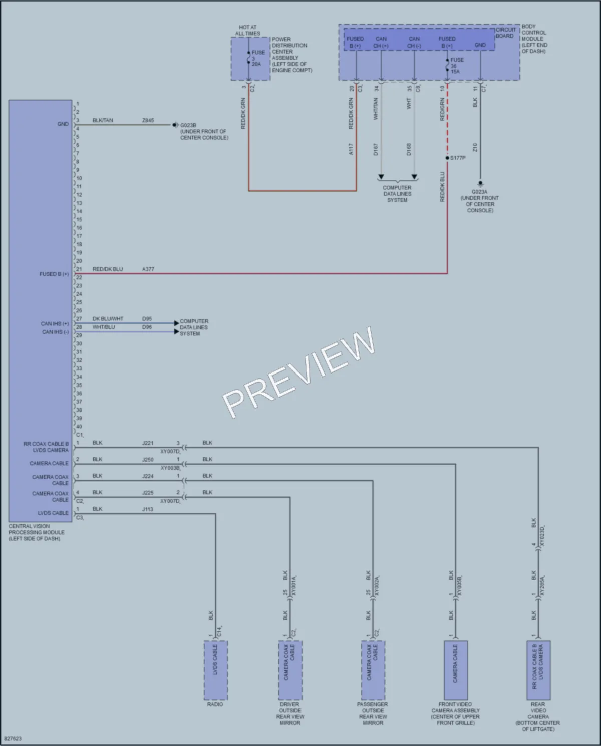 2023 Dodge HornetPlugIn Navigation wiring diagram preview