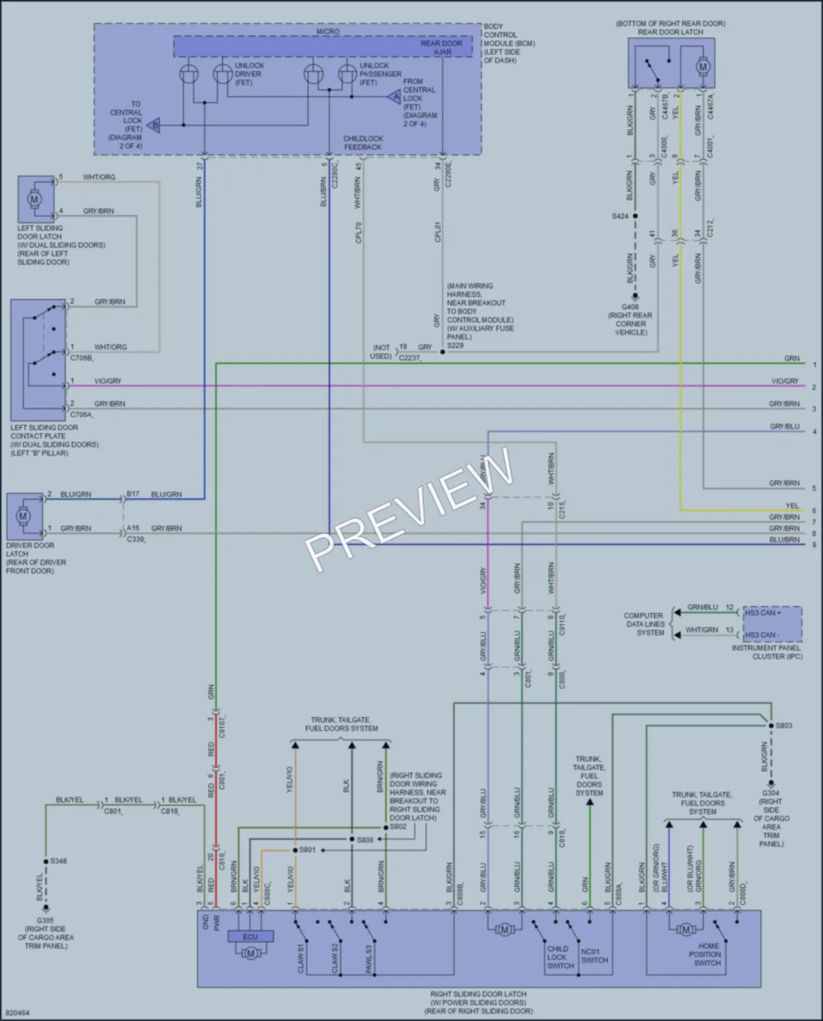 2023 Ford 250Transit Anti Theft wiring diagram preview