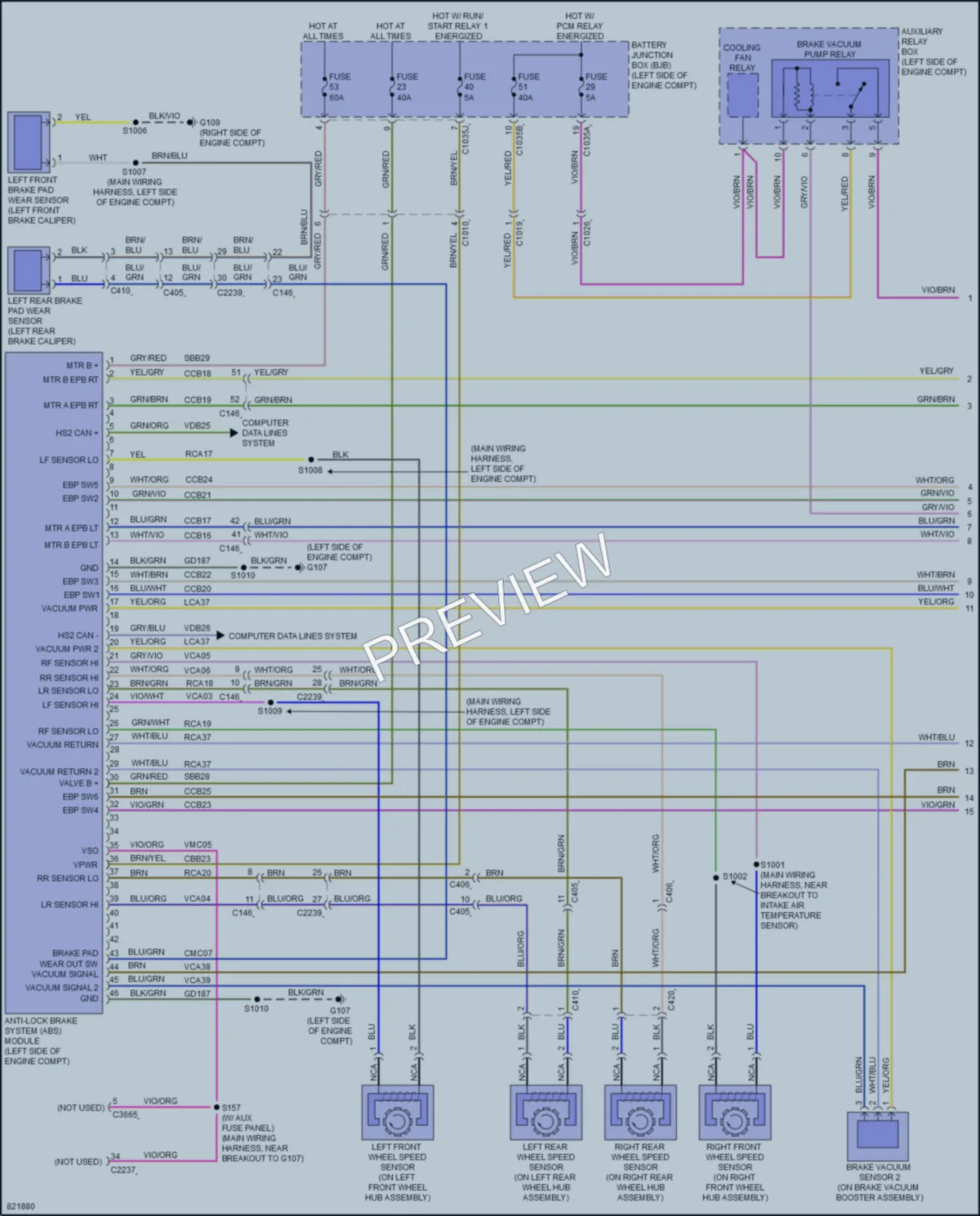 2023 Ford 350ETransit Anti Lock Brakes wiring diagram preview