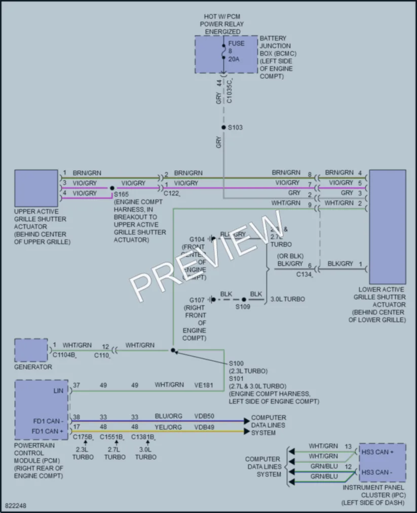2023 Ford Bronco Active Bodyworks wiring diagram preview