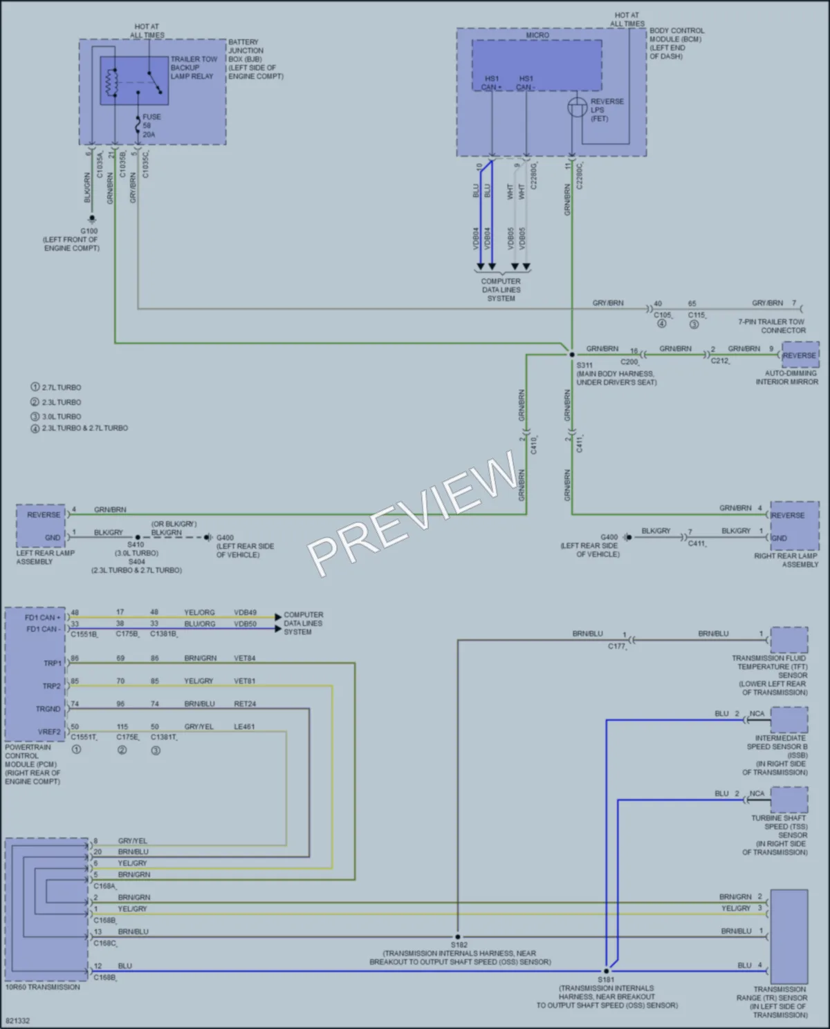2023 Ford Bronco Exterior Lights wiring diagram preview