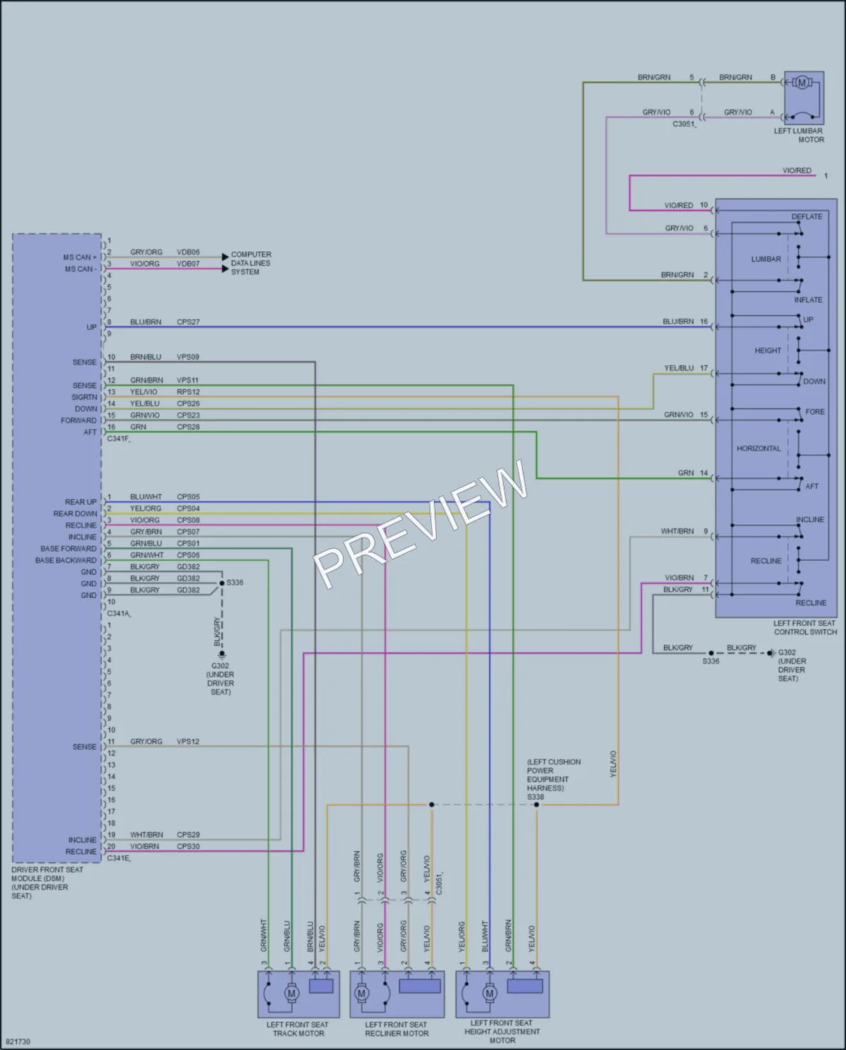 2023 Ford BroncoSport Memory Systems wiring diagram preview