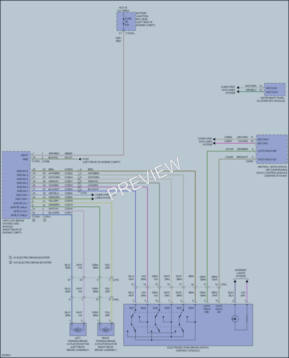 2023 Ford BroncoSport Shift Interlock wiring diagram preview