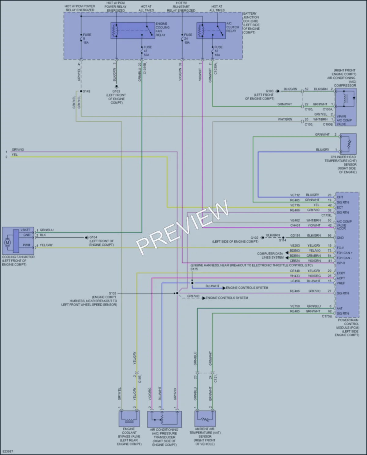 2023 Ford Escape Air Conditioning wiring diagram preview