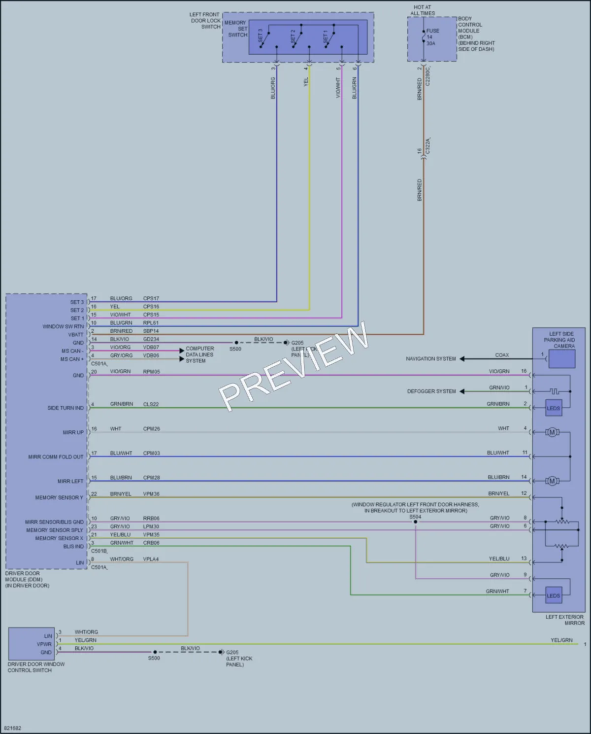 2023 Ford EscapeHybrid Memory Systems wiring diagram preview