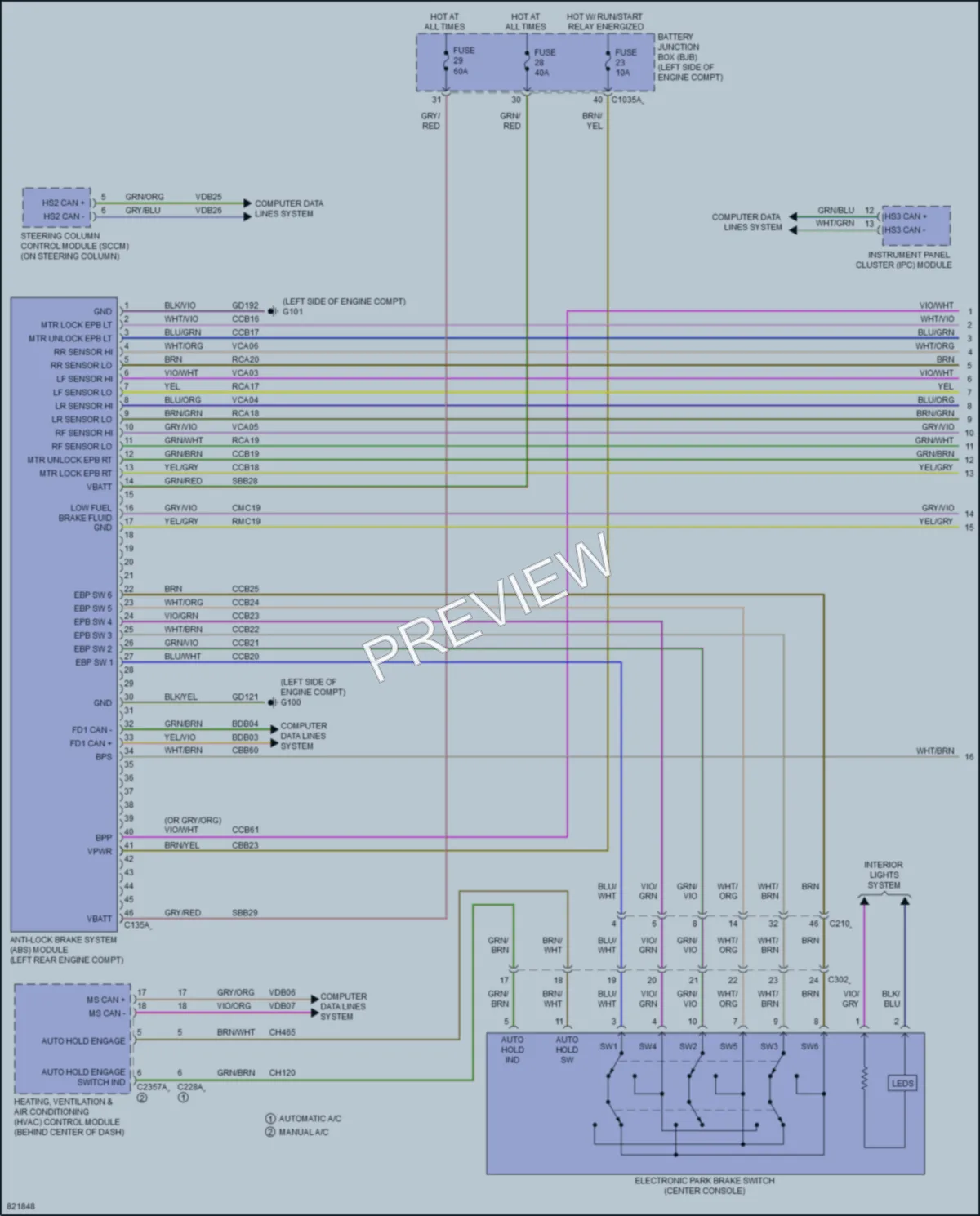 2023 Ford EscapePlugIn Anti Lock Brakes wiring diagram preview