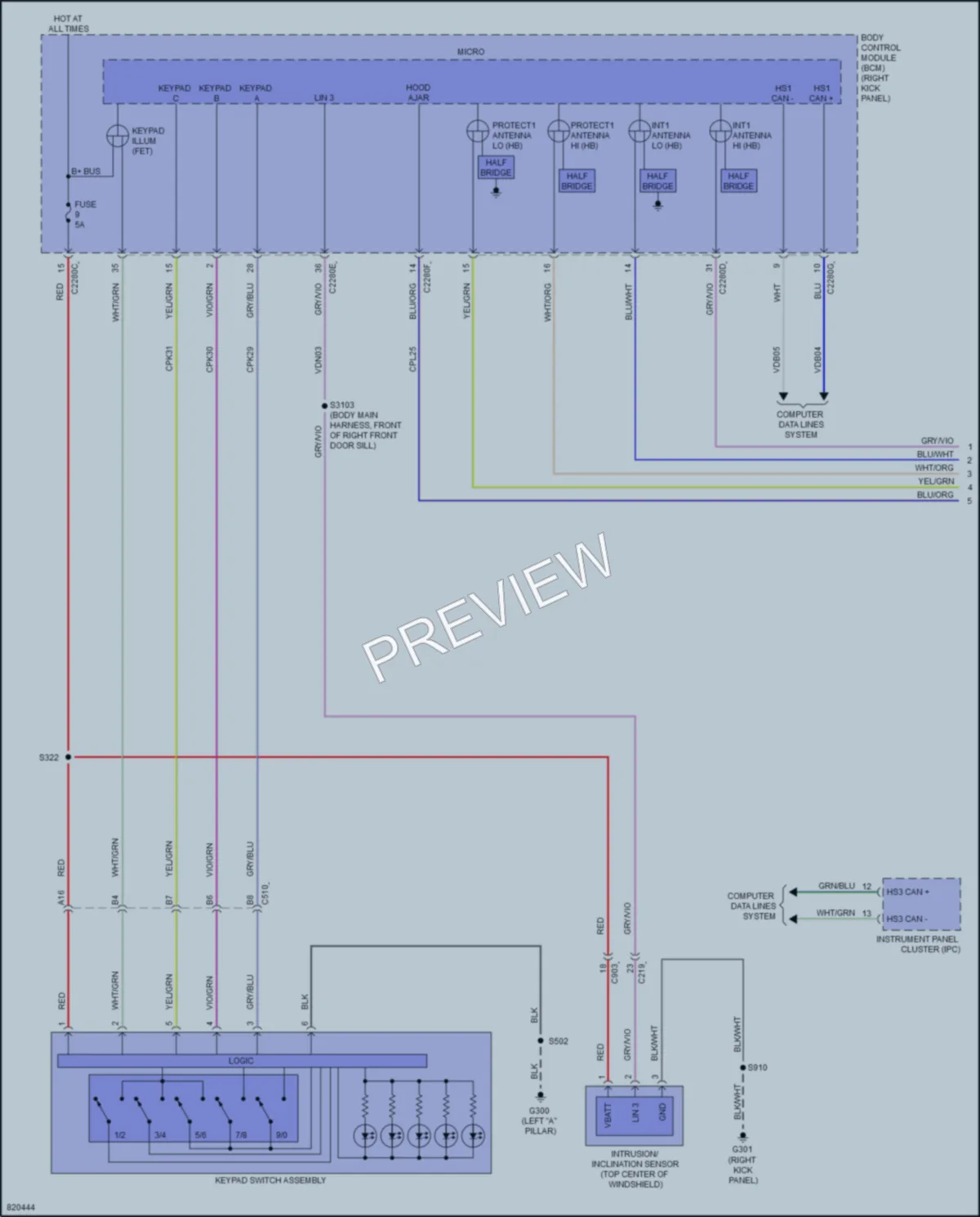 2023 Ford Expedition Anti Theft wiring diagram preview