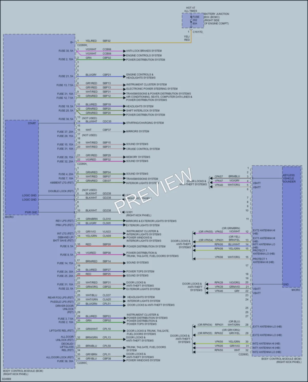 2023 Ford Expedition Body Control Modules wiring diagram preview