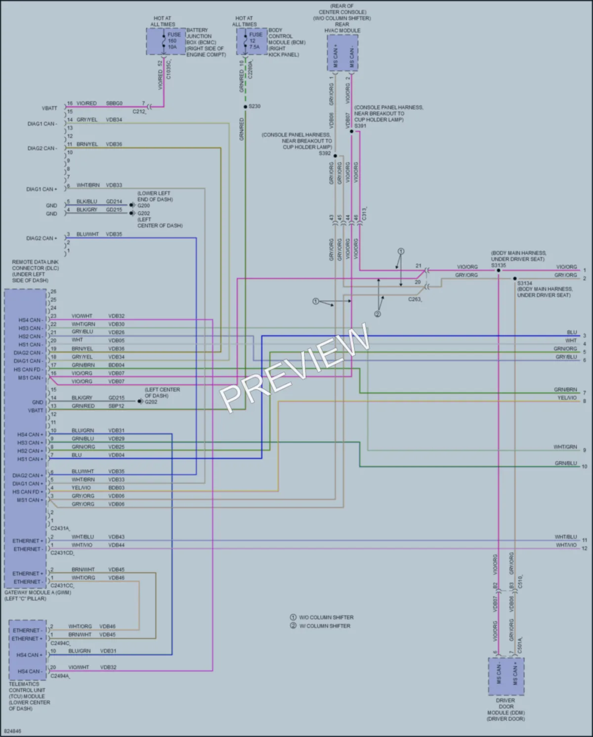 2023 Ford Expedition Computer Data Lines wiring diagram preview