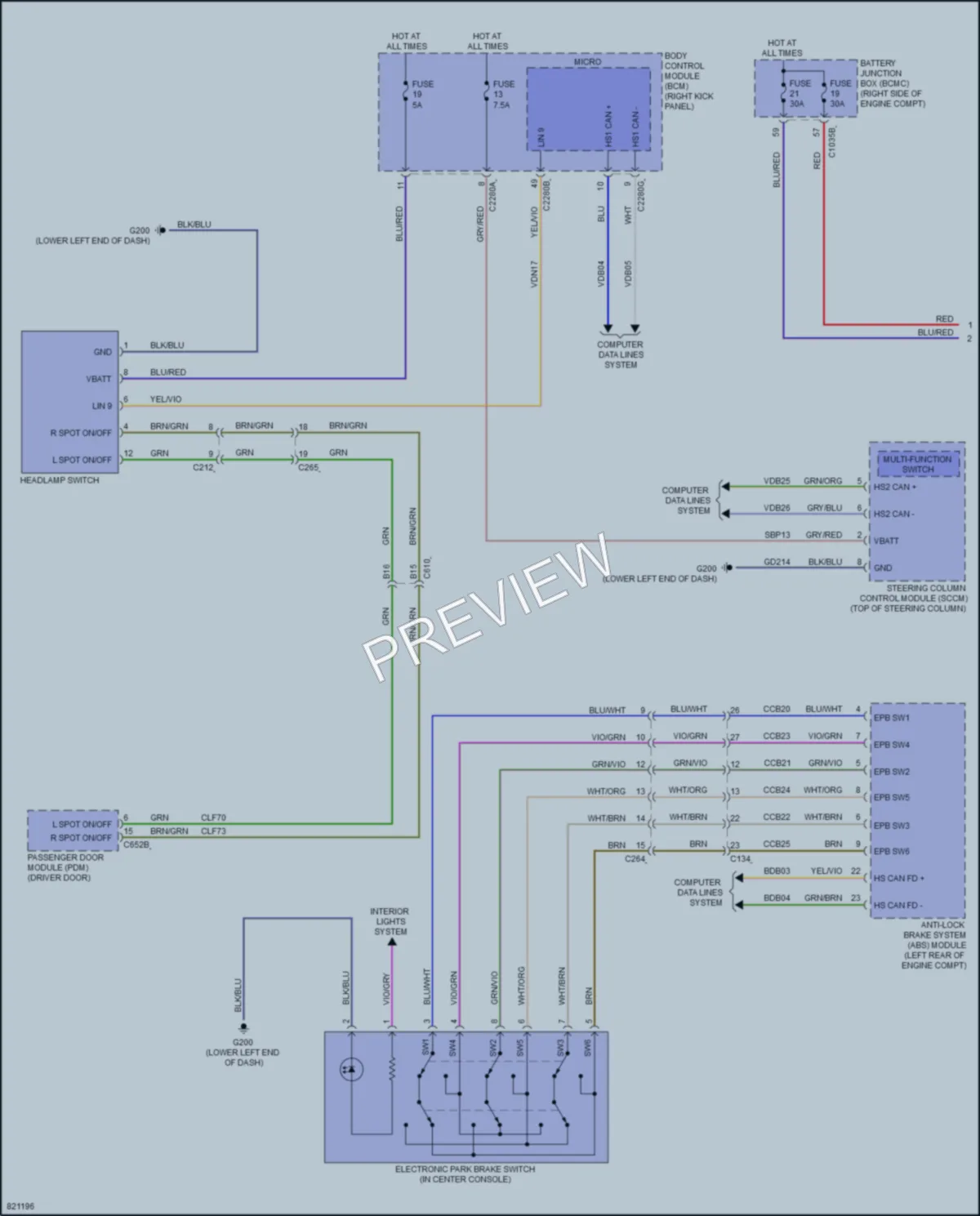 2023 Ford ExpeditionMAX Headlights wiring diagram preview