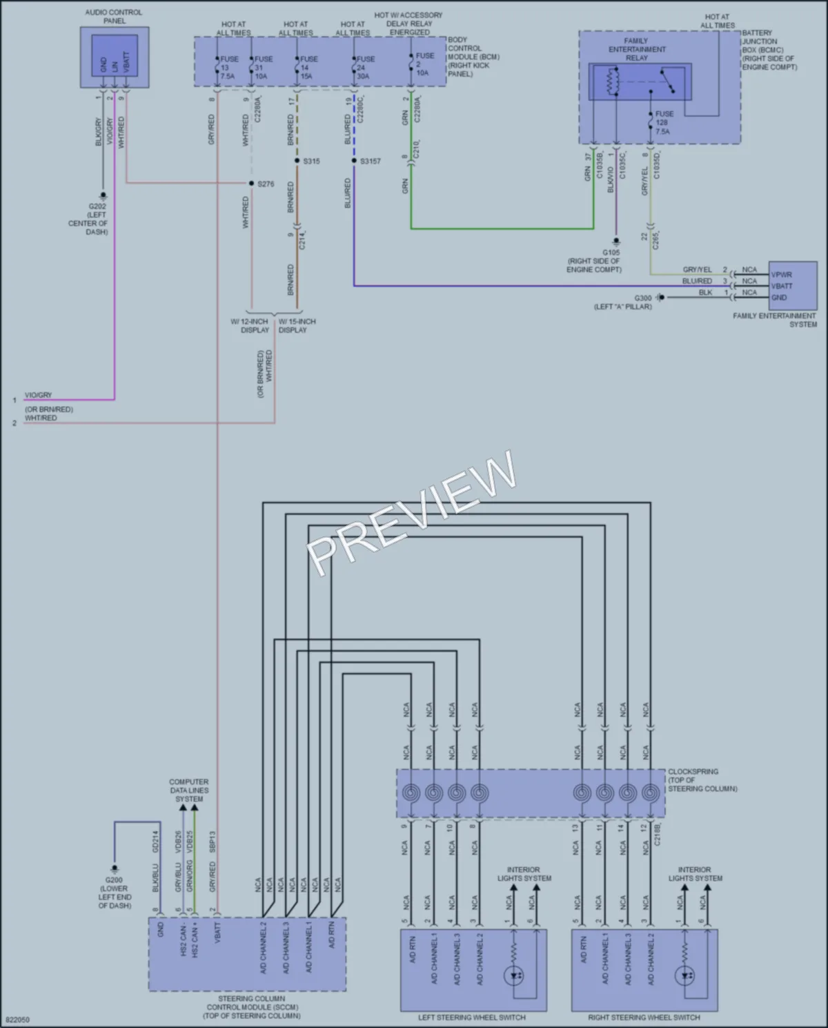2023 Ford ExpeditionMAX Navigation wiring diagram preview