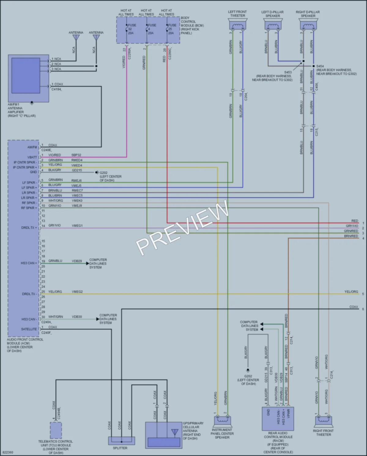 2023 Ford ExpeditionMAX Radio wiring diagram preview