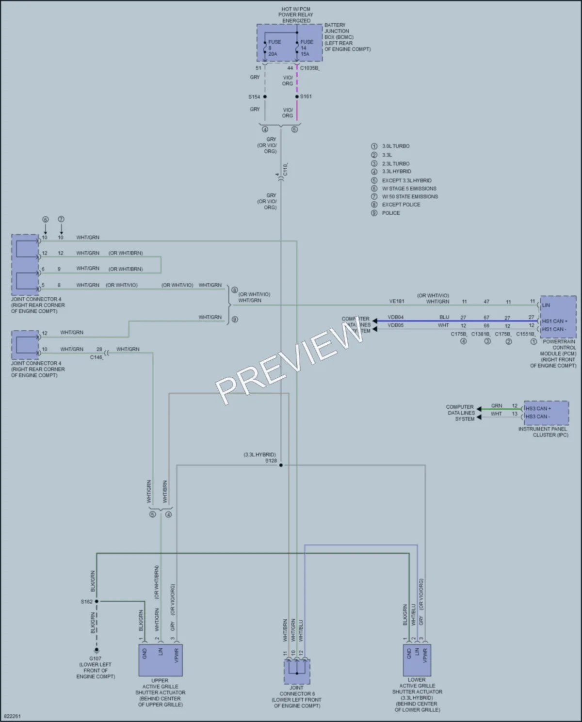 2023 Ford ExplorerHybrid Active Bodyworks wiring diagram preview