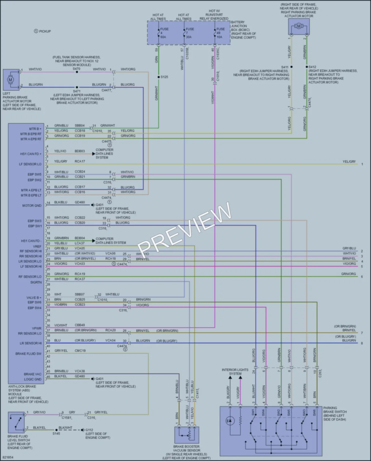 2023 Ford F250SuperDuty Anti Lock Brakes wiring diagram preview