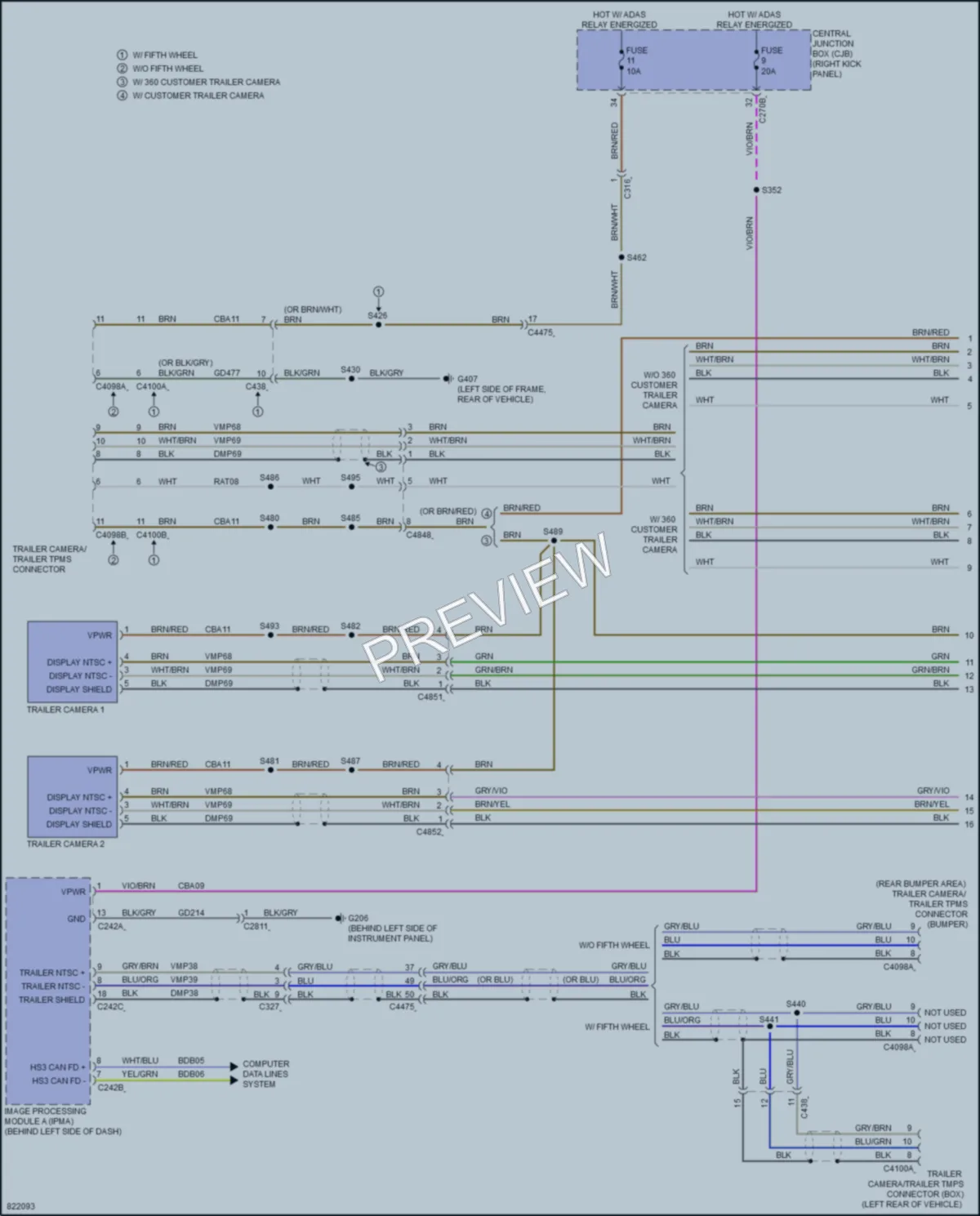 2023 Ford F250SuperDuty Navigation wiring diagram preview