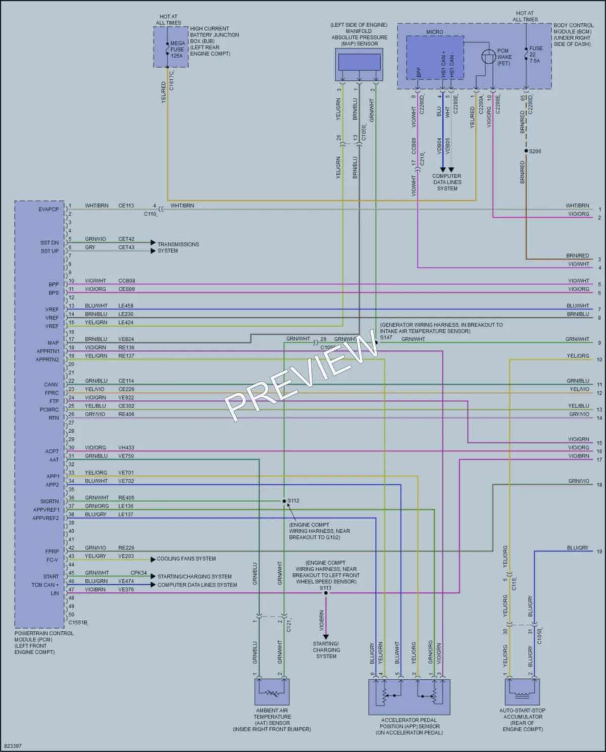 2023 Ford Maverick Engine Performance wiring diagram preview