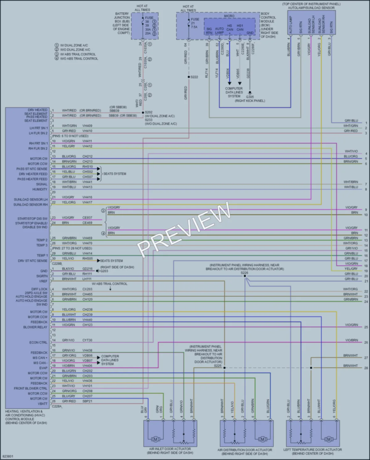 2023 Ford MaverickHybrid Air Conditioning wiring diagram preview