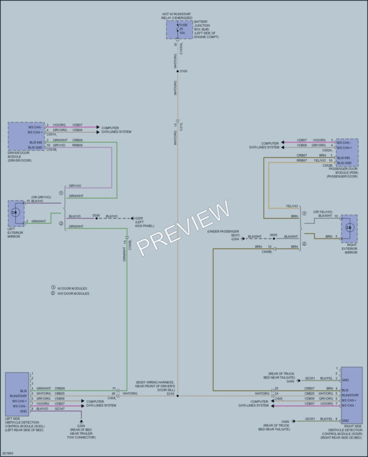 2023 Ford MaverickHybrid Navigation wiring diagram preview