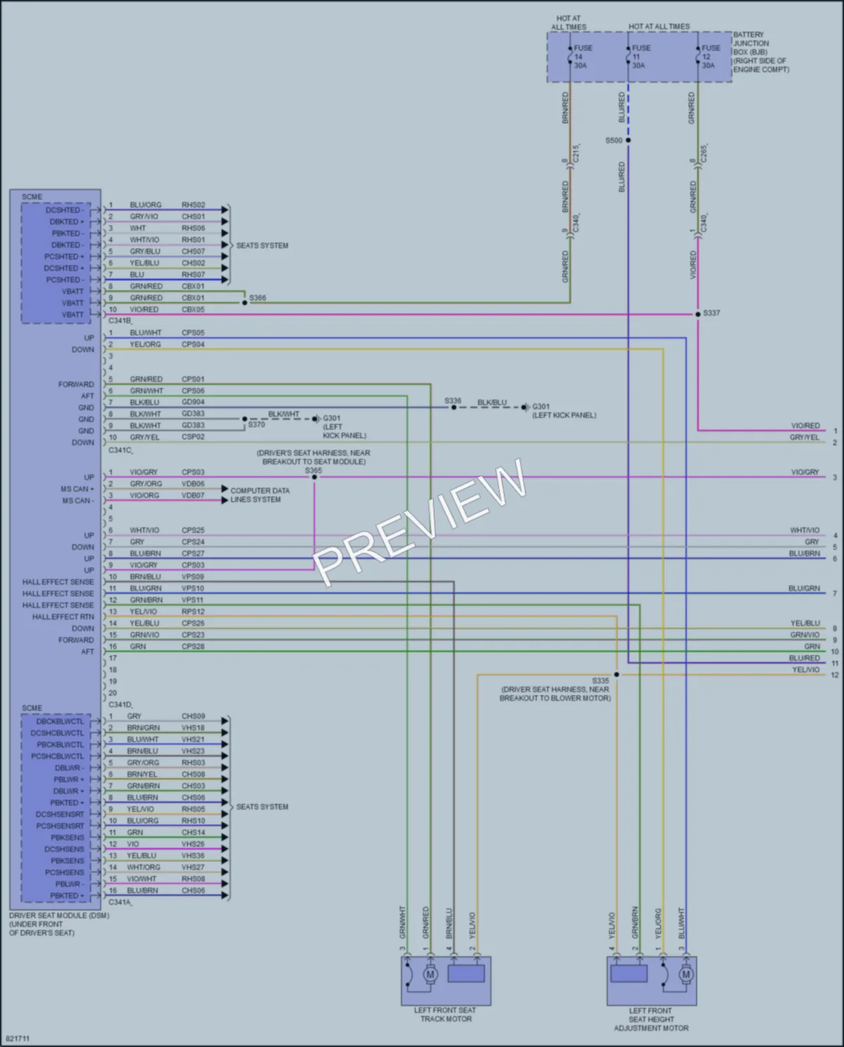 2023 Ford Mustang Memory Systems wiring diagram preview