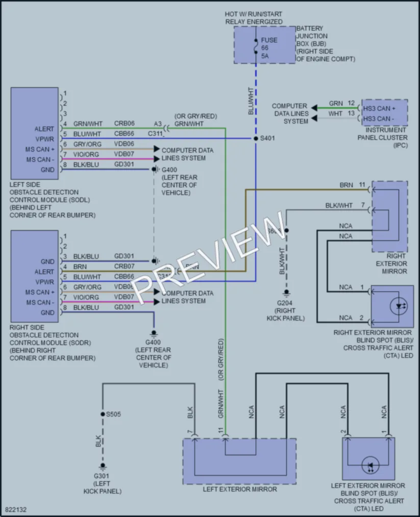 2023 Ford Mustang Navigation wiring diagram preview