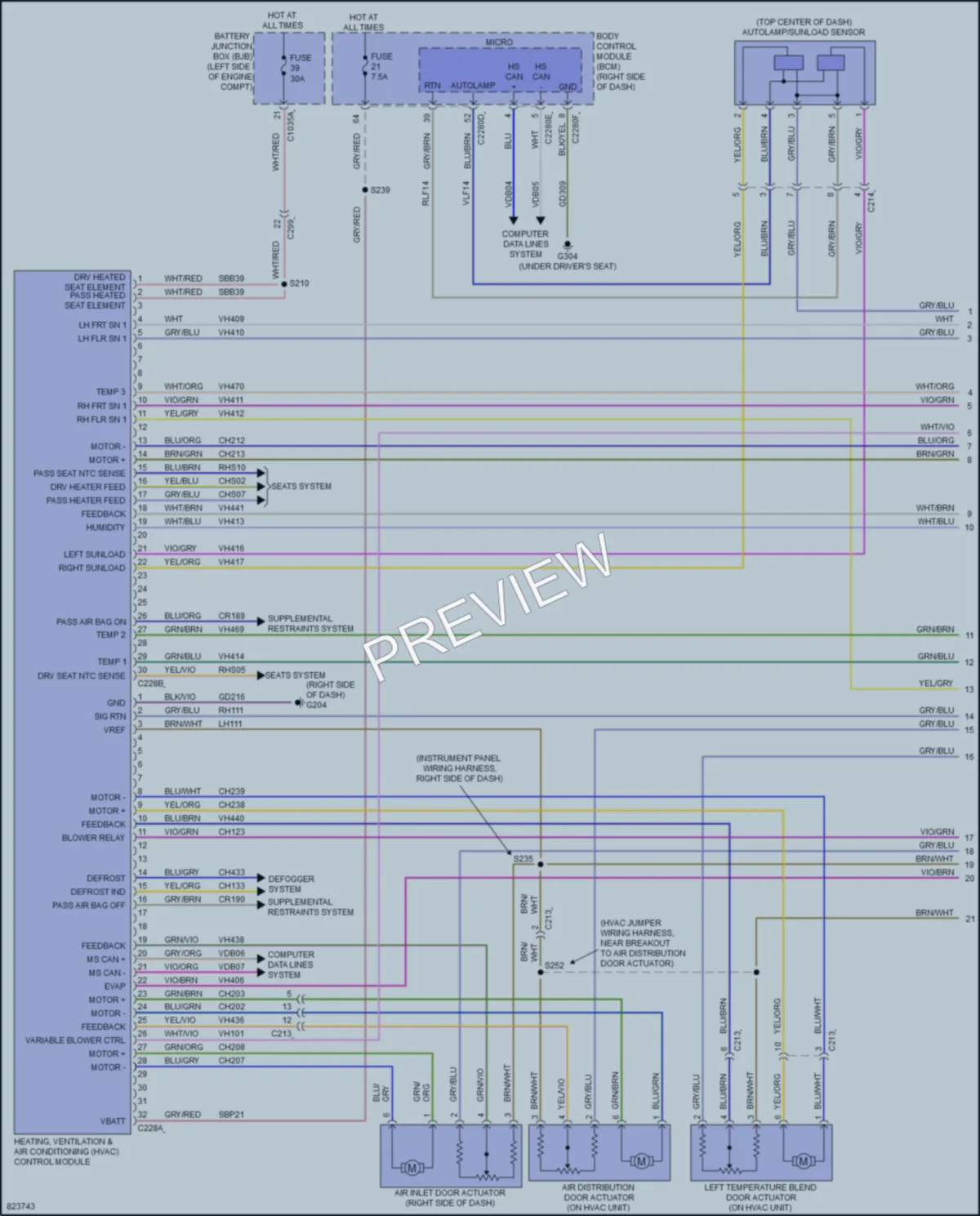 2023 Ford MustangMachE Air Conditioning wiring diagram preview