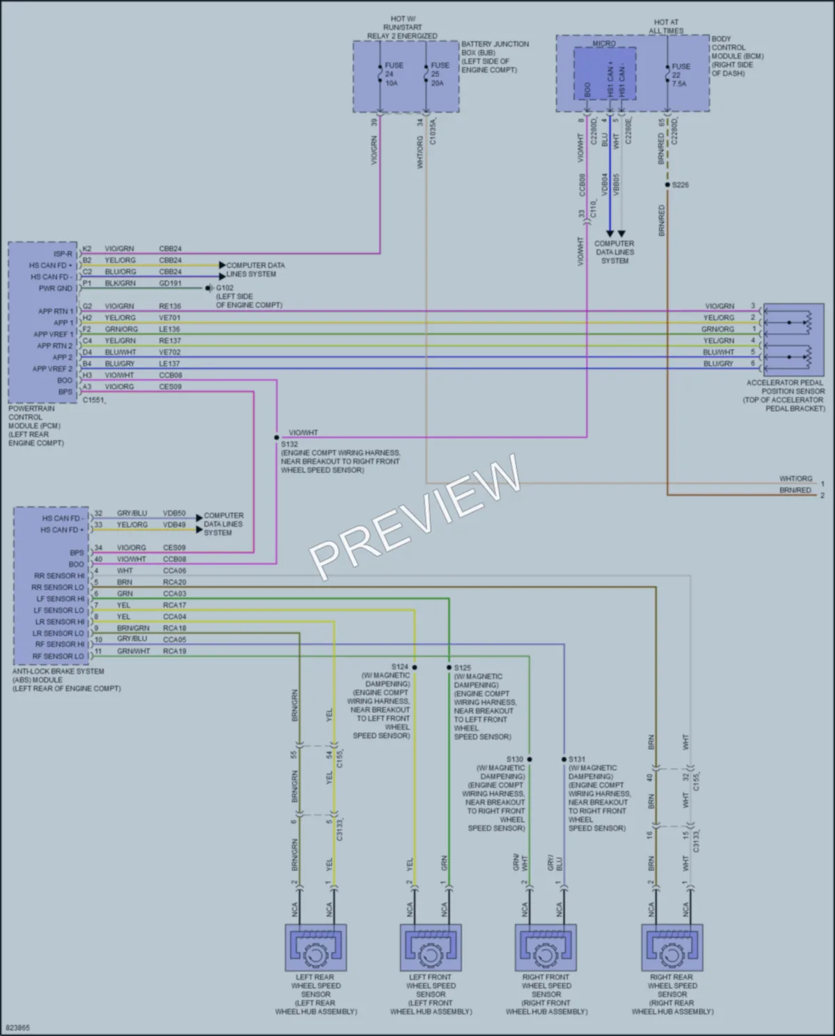 2023 Ford MustangMachE Cruise Control wiring diagram preview