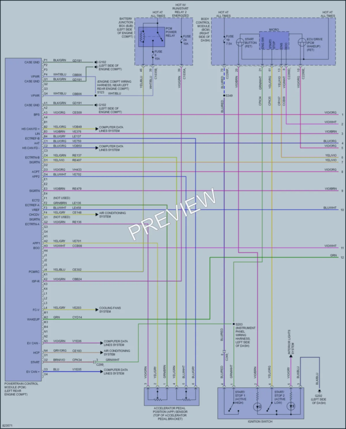 2023 Ford MustangMachE Engine Performance wiring diagram preview