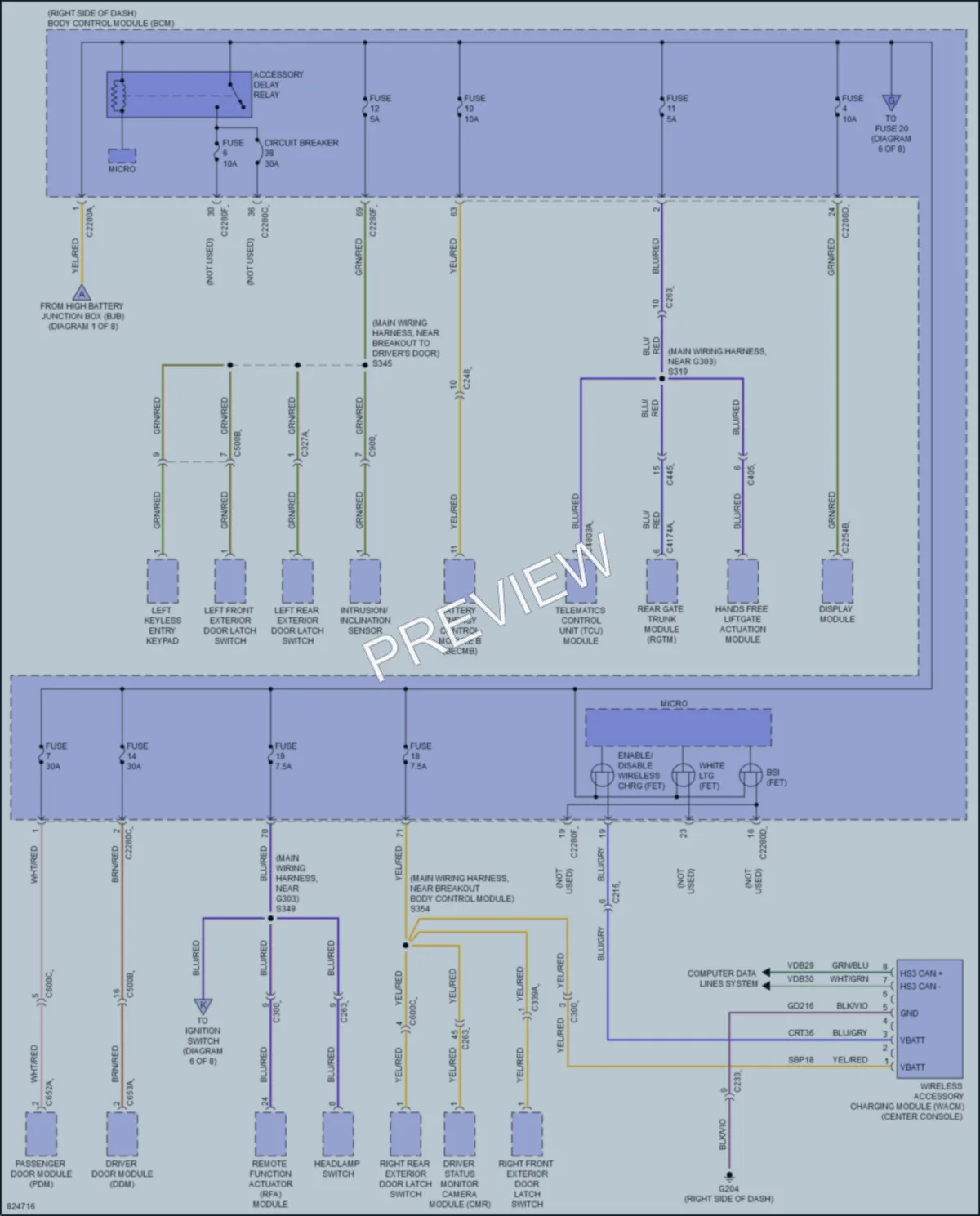 2023 Ford MustangMachE Power Distribution wiring diagram preview