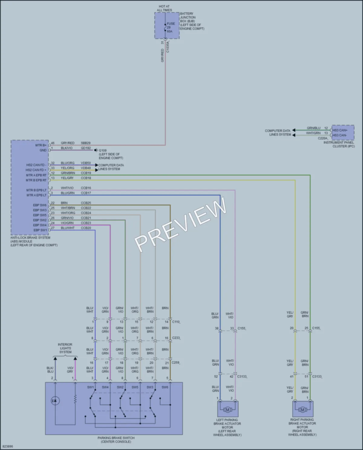 2023 Ford MustangMachE Shift Interlock wiring diagram preview