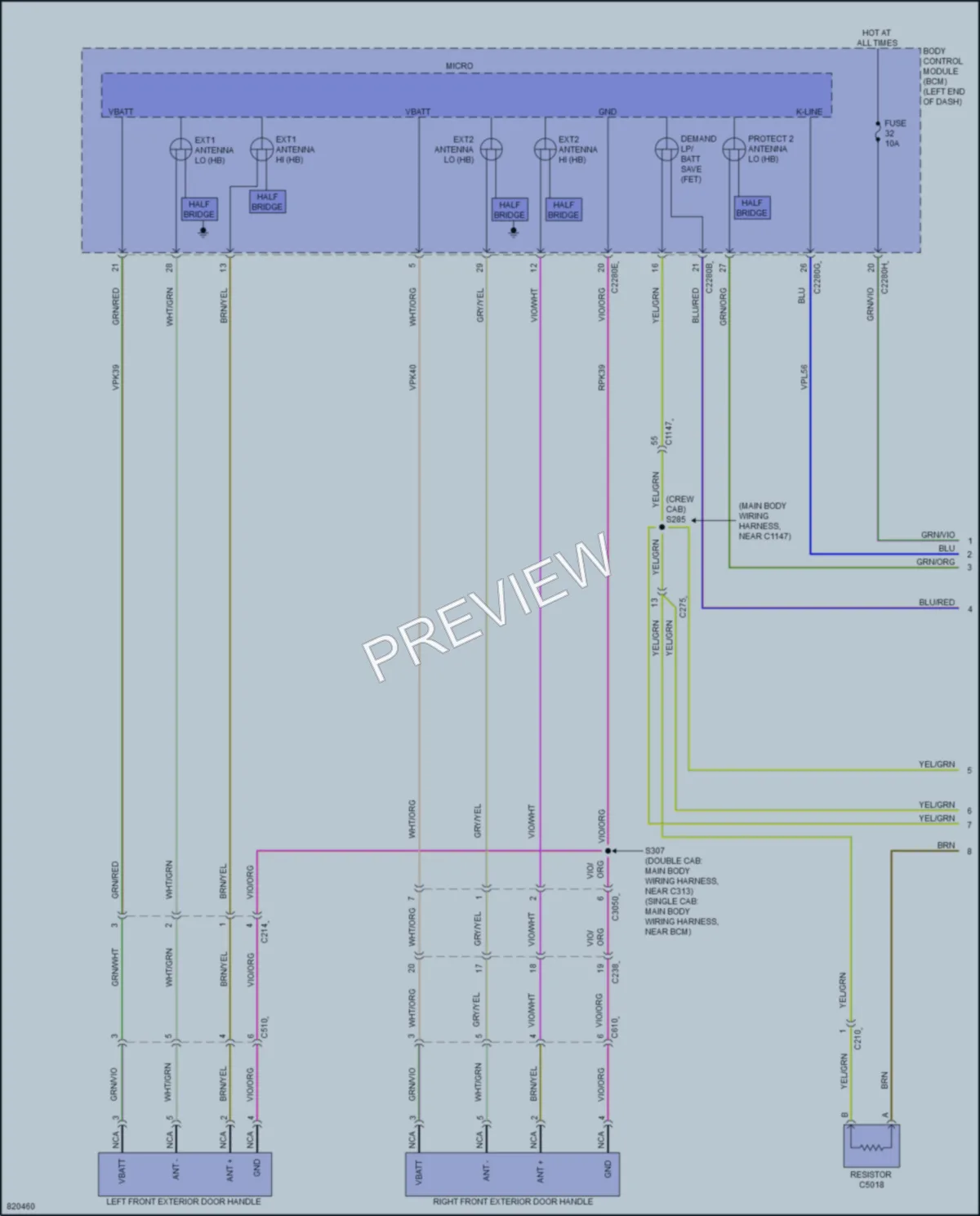 2023 Ford Ranger Anti Theft wiring diagram preview