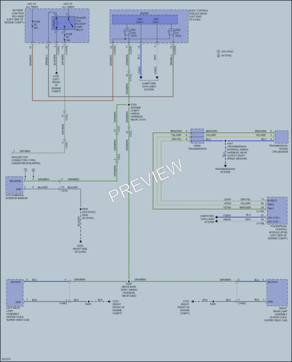 2023 Ford Ranger Exterior Lights wiring diagram preview
