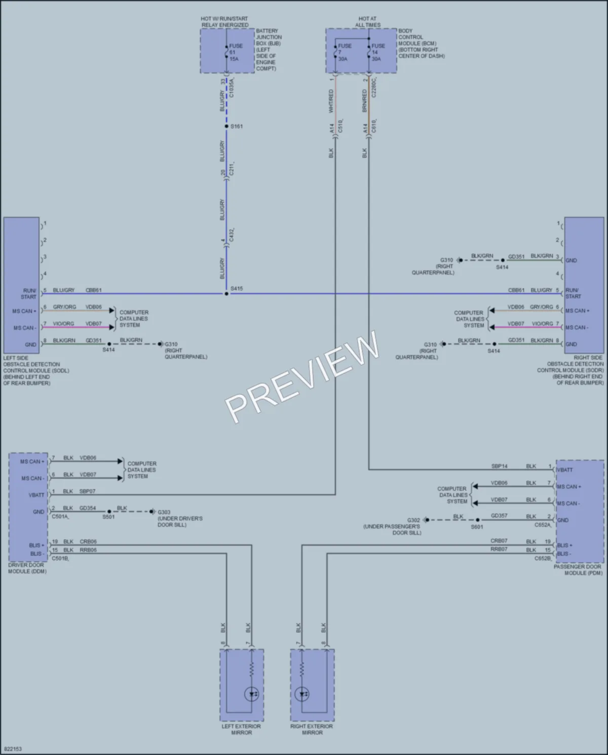 2023 Ford TransitConnect Navigation wiring diagram preview