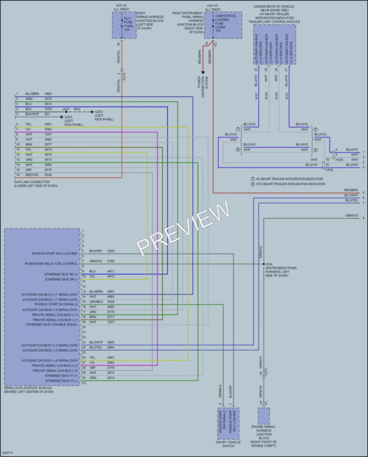 2023 GMC 1500Sierra Computer Data Lines wiring diagram preview