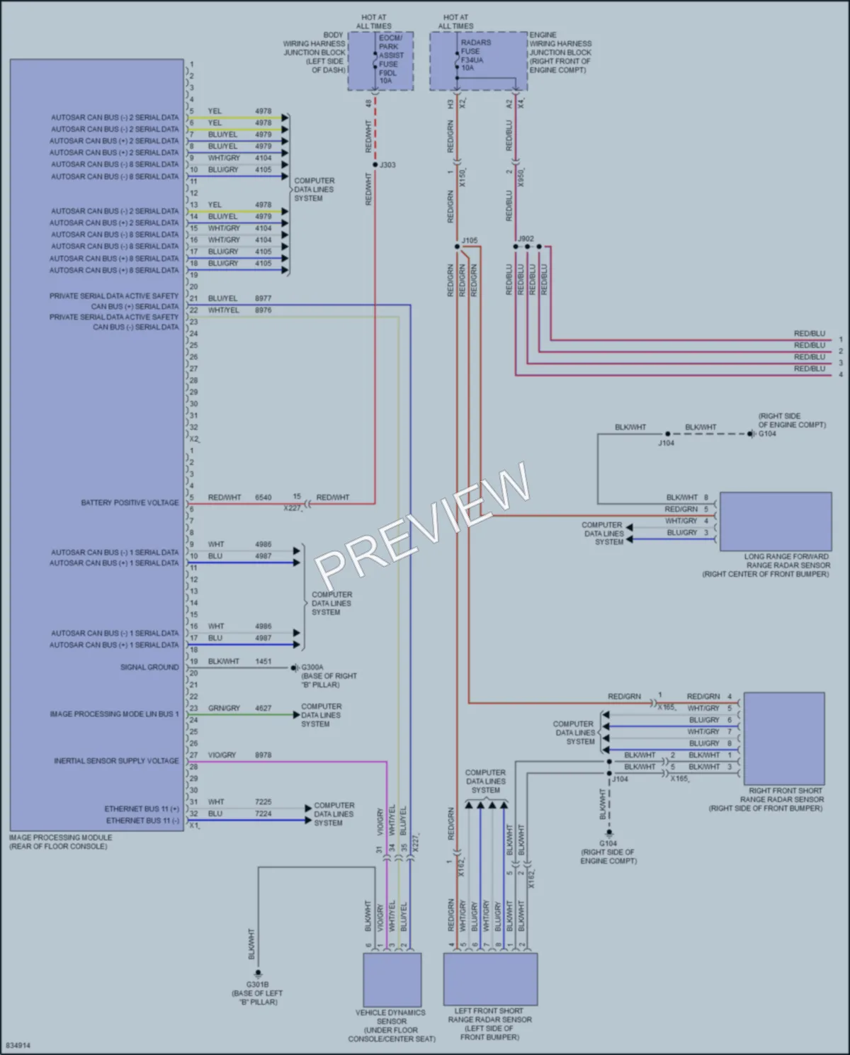 2023 GMC 1500Sierra Instrument Cluster wiring diagram preview
