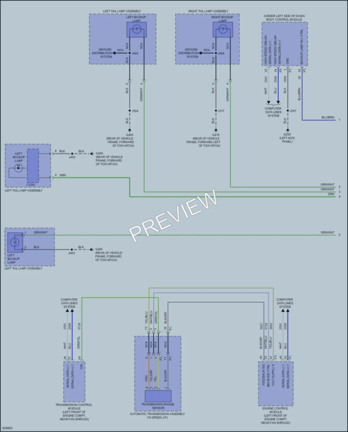 2023 GMC 3500HDSierra Exterior Lights wiring diagram preview