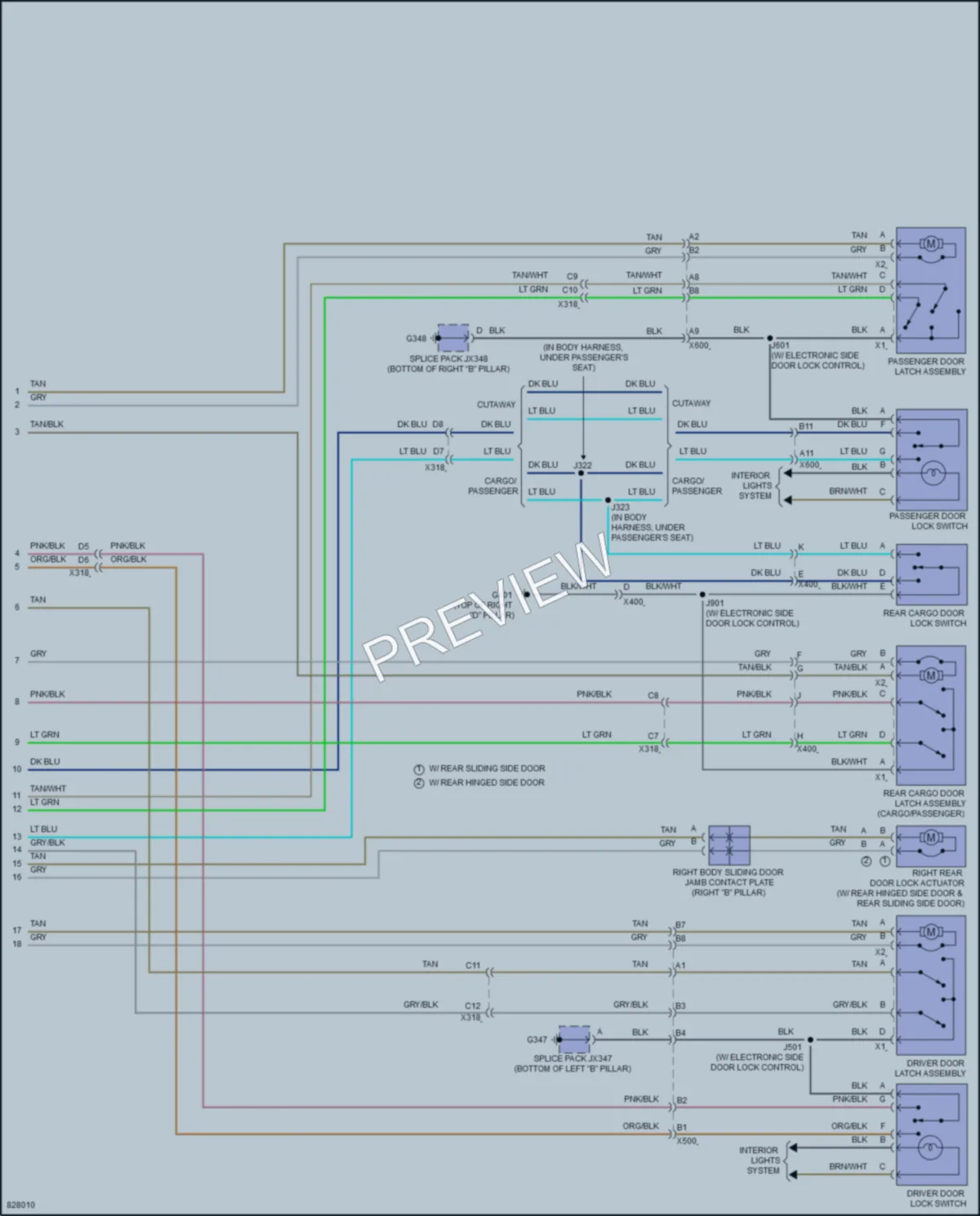 2023 GMC 3500Savana Anti Theft wiring diagram preview