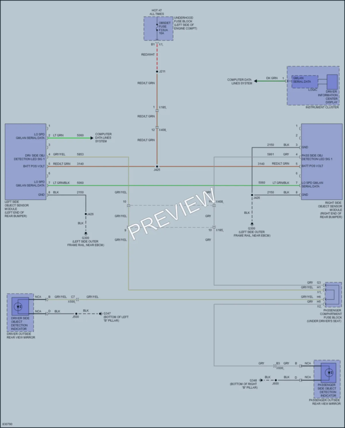 2023 GMC 3500Savana Navigation wiring diagram preview