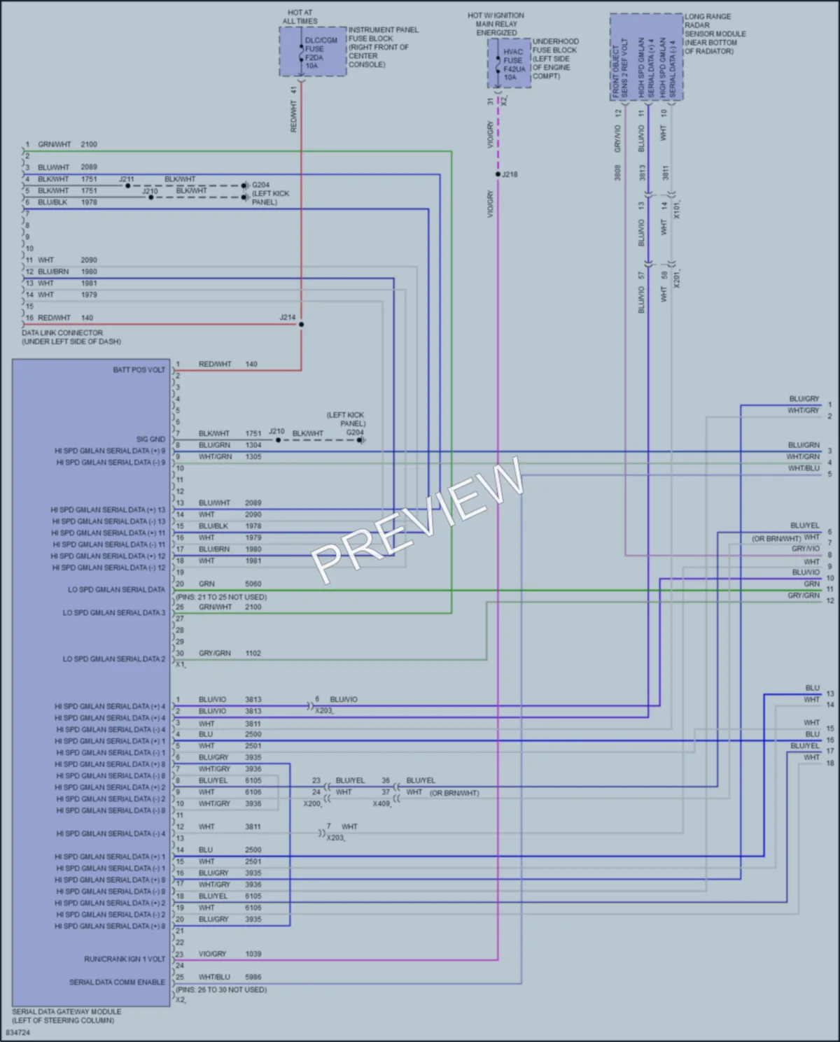 2023 GMC Acadia Computer Data Lines wiring diagram preview