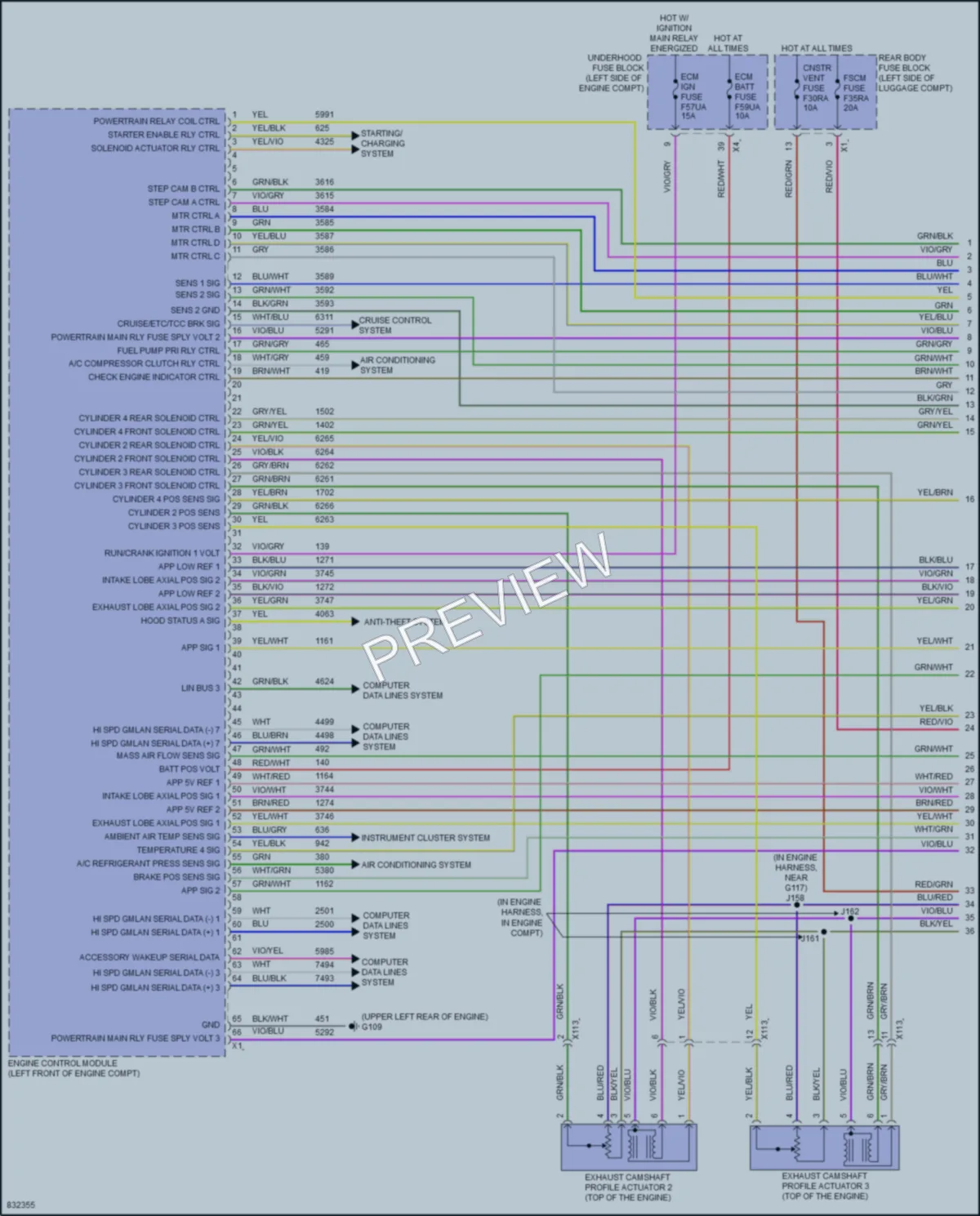 2023 GMC AcadiaDenali Engine Performance wiring diagram preview