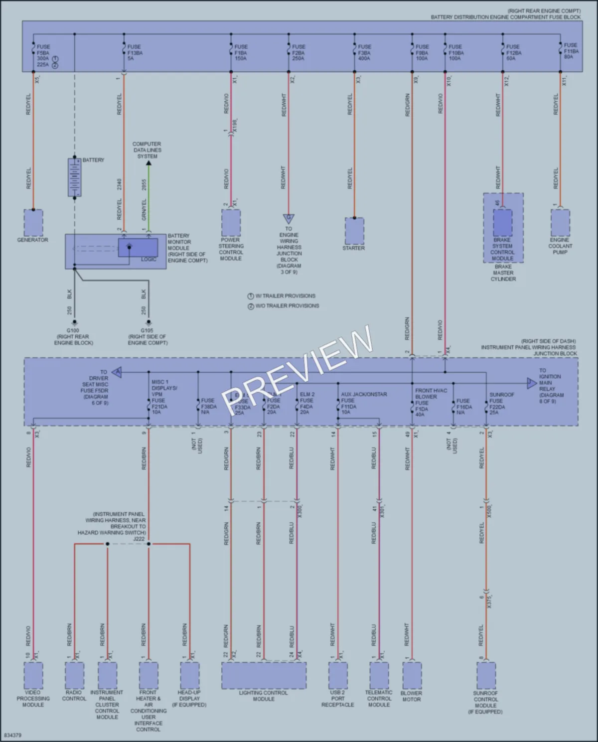 2023 GMC Canyon Power Distribution wiring diagram preview