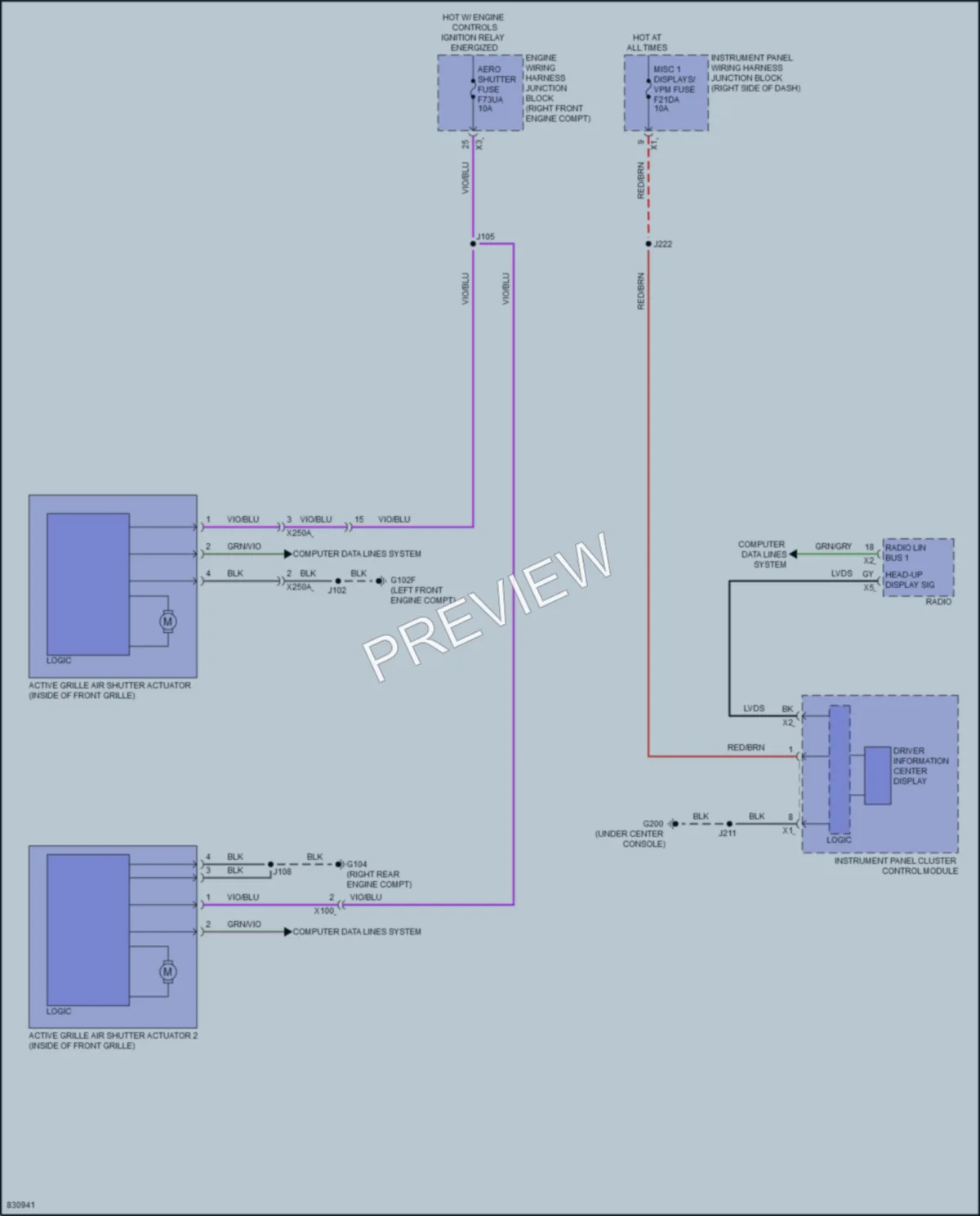 2023 GMC CanyonDenali Active Bodyworks wiring diagram preview