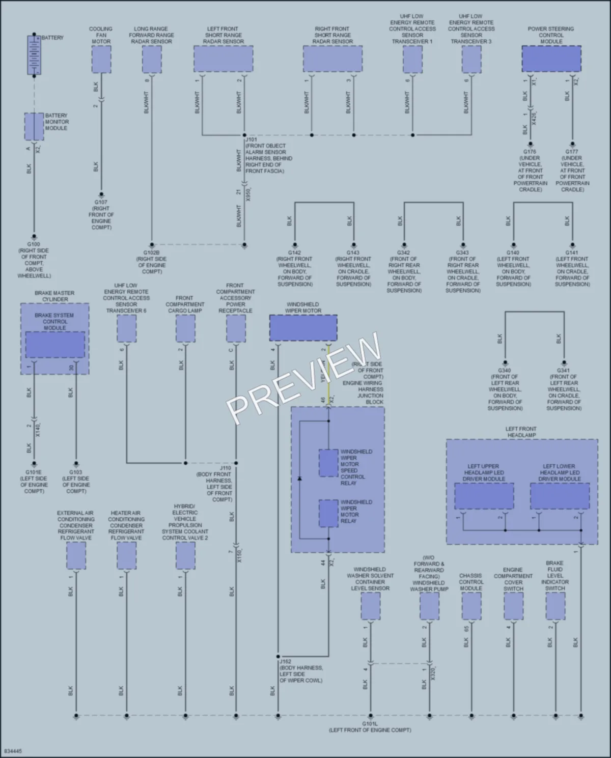 2023 GMC HummerEVPickup Ground Distribution wiring diagram preview