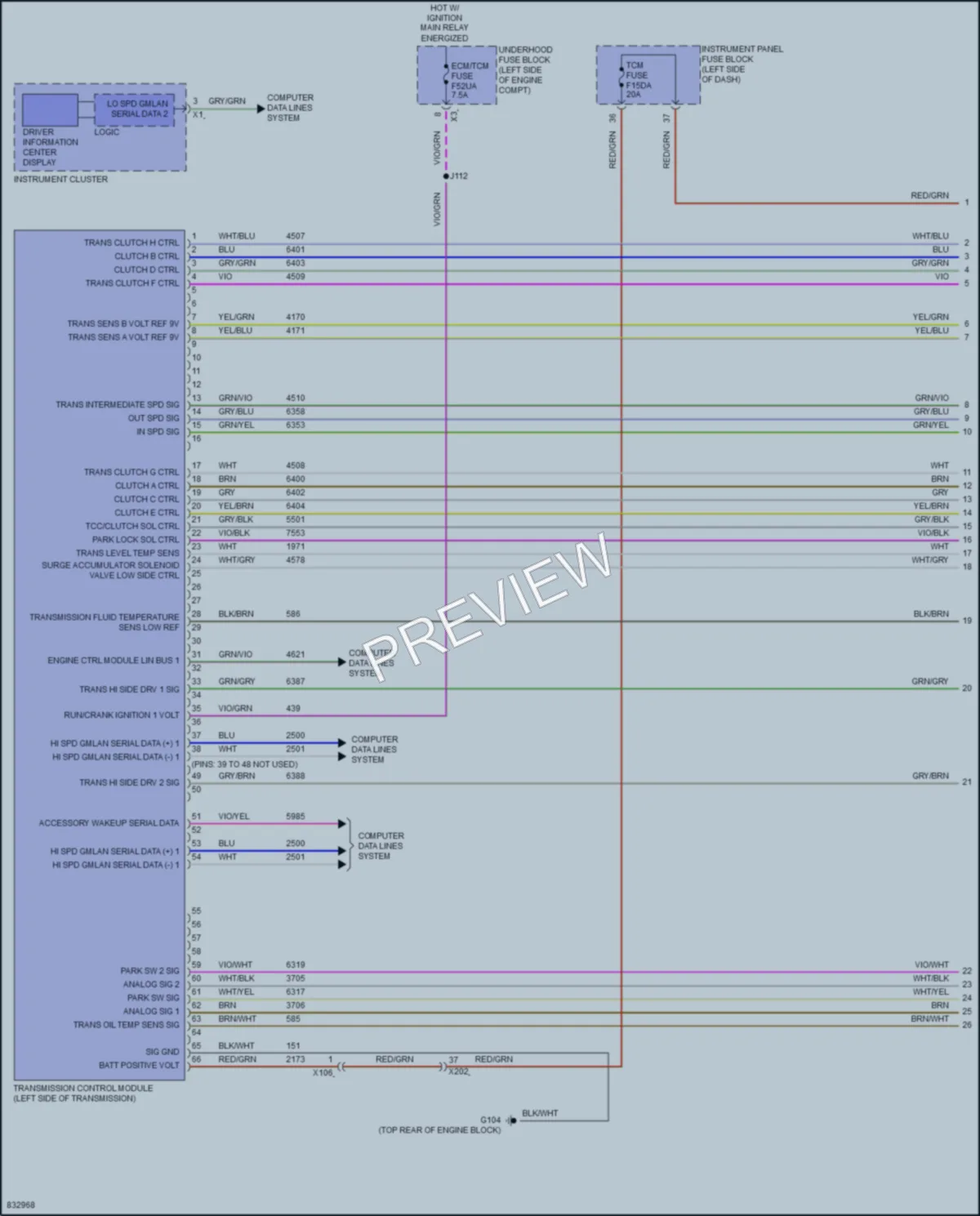 2023 GMC Terrain Transmission wiring diagram preview