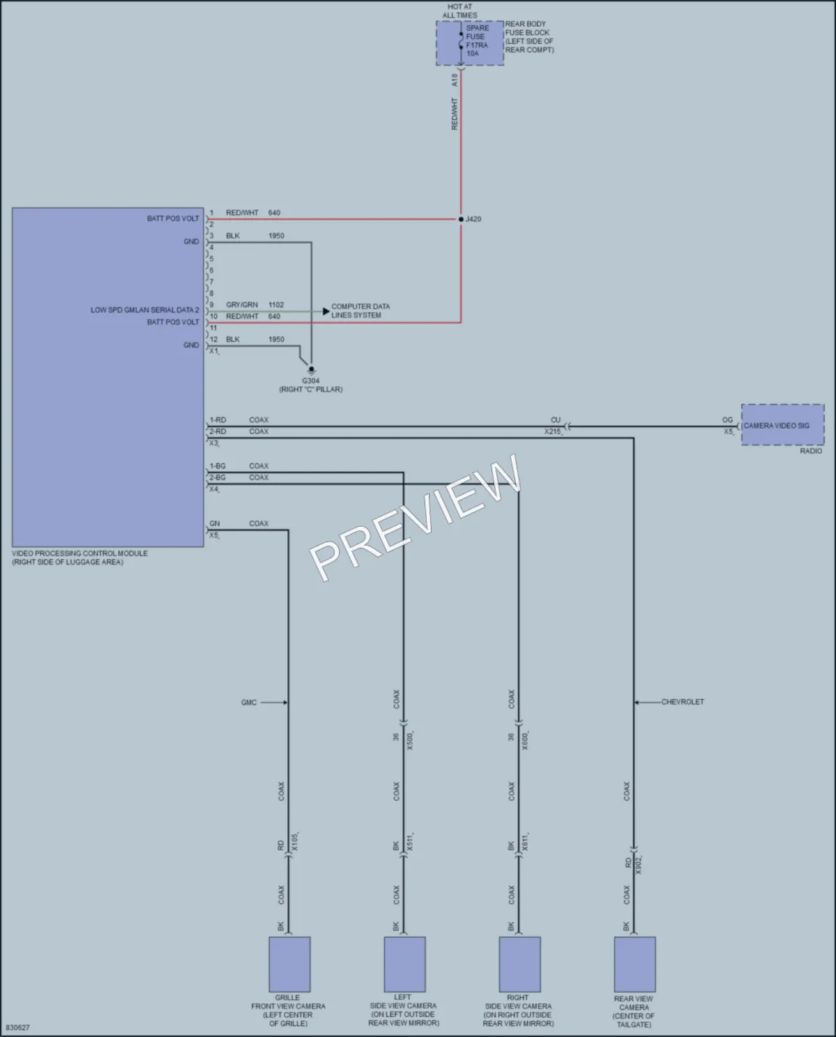 2023 GMC TerrainDenali Navigation wiring diagram preview