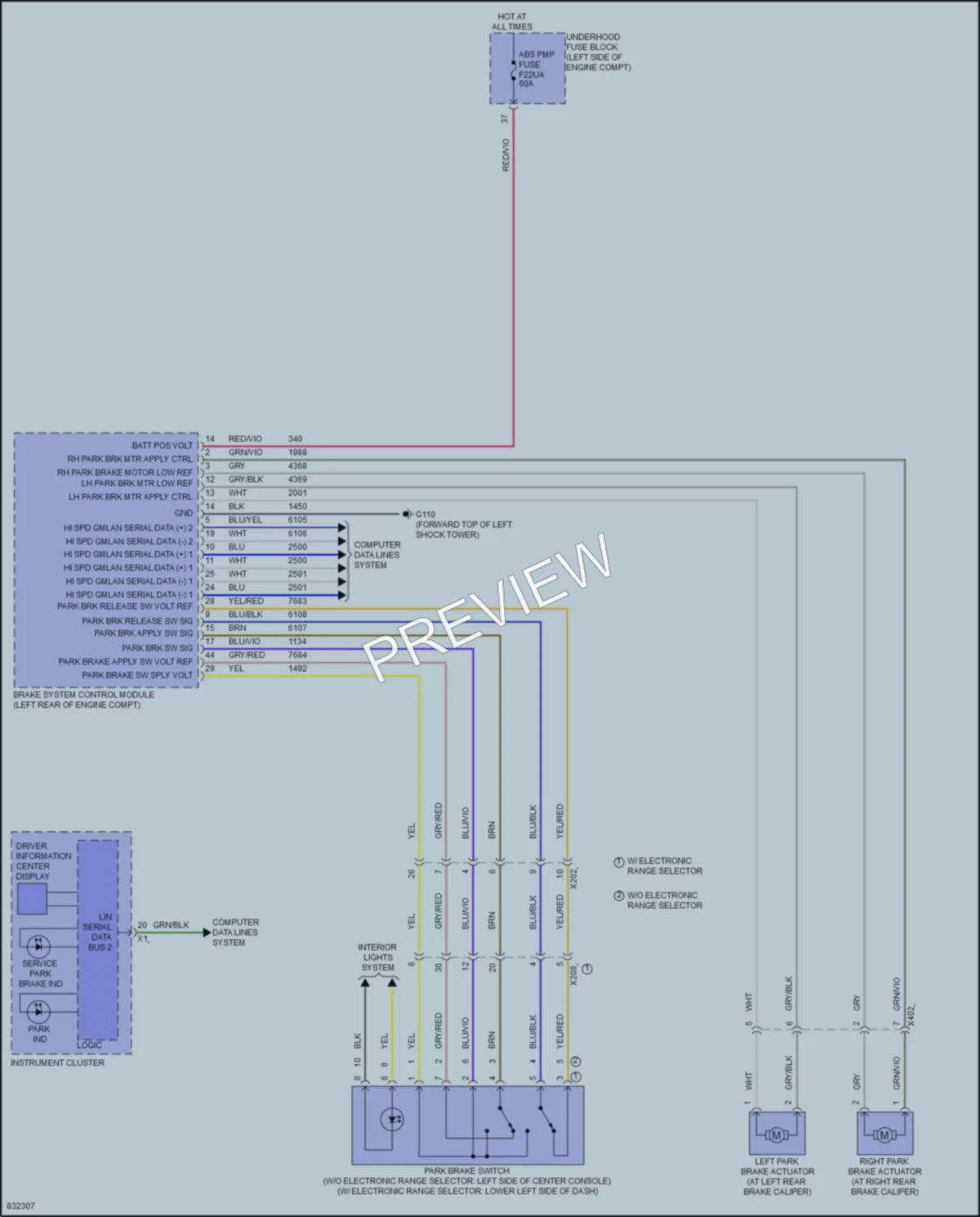 2023 GMC TerrainDenali Shift Interlock wiring diagram preview