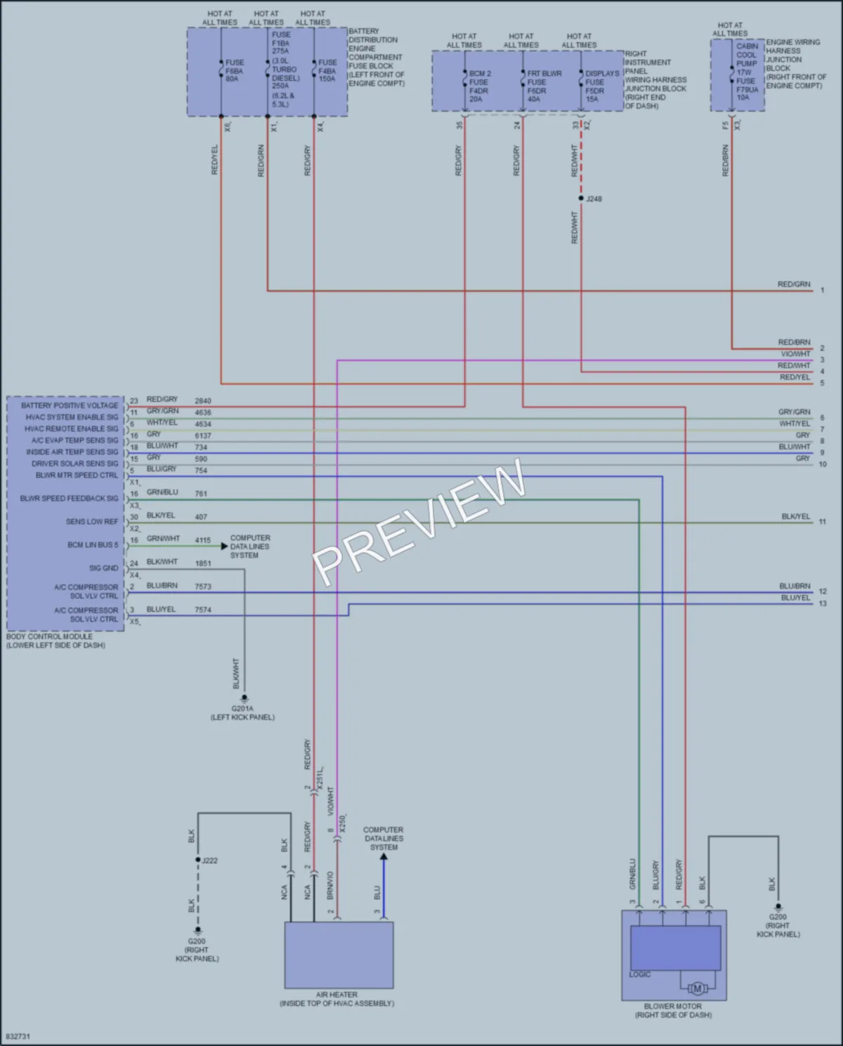 2023 GMC YukonDenali Air Conditioning wiring diagram preview