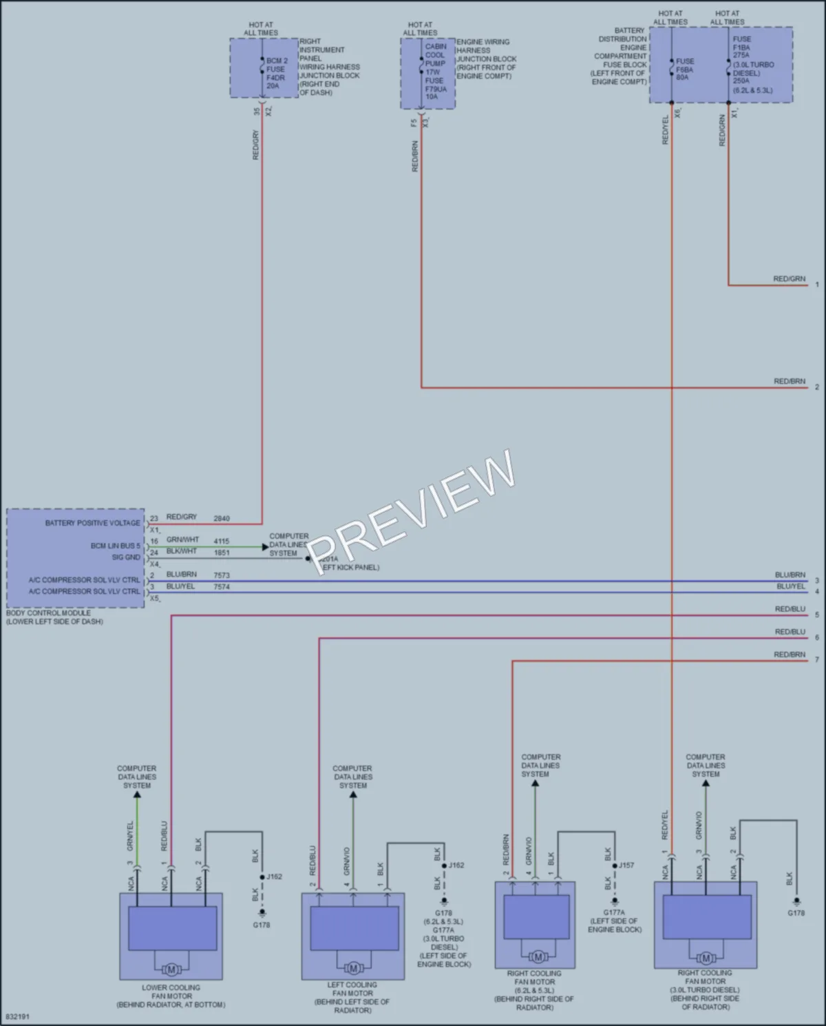 2023 GMC YukonXLDenali Cooling Fan wiring diagram preview