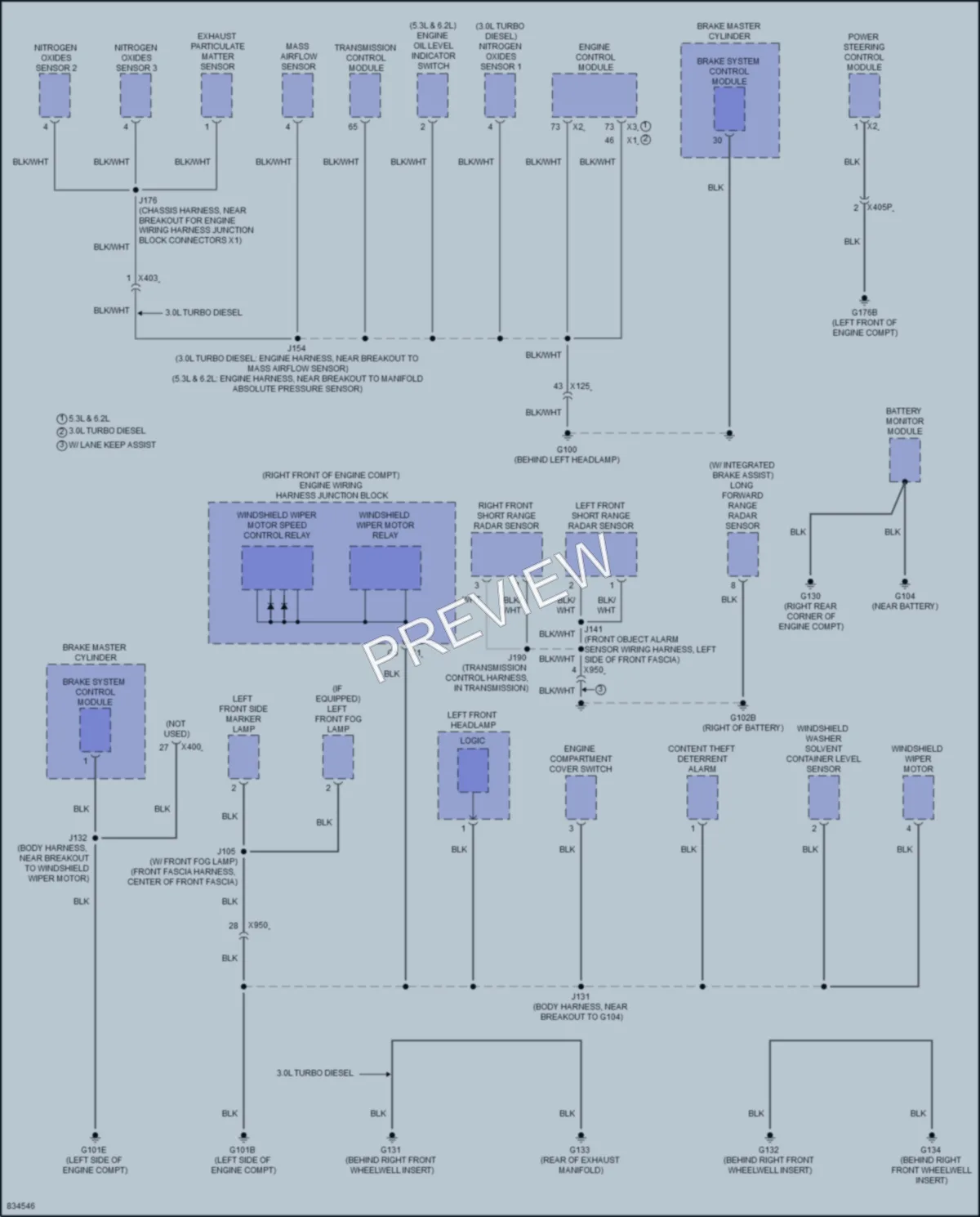 2023 GMC YukonXLDenali Ground Distribution wiring diagram preview